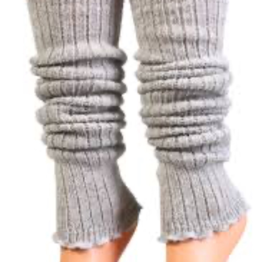 Set of 2 Grey and Black Leg Warmers from Target - EUC!